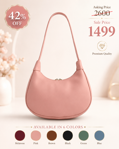 Elegant Ladies Shoulder Bag – Premium Handbag for Women | Available in 6 Colors