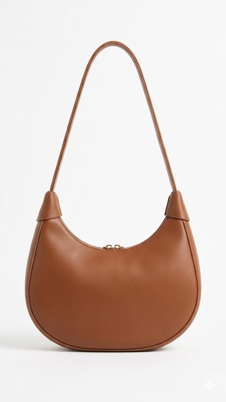 Brown Elegant Ladies Shoulder Bag